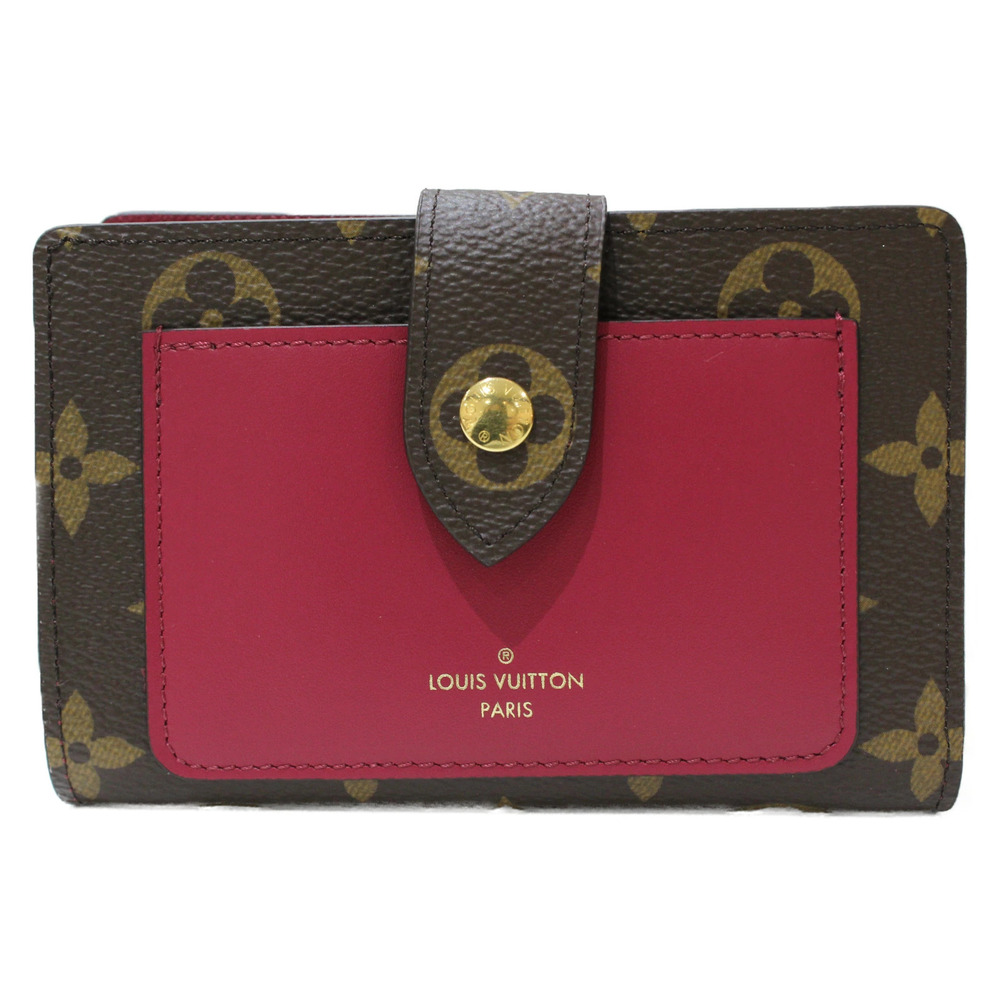 UnWith Louis VUITTON Portefeuille Juliette Monogram Pink Folding Wallet Compact